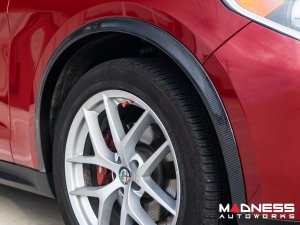 Alfa Romeo Stelvio Fender Trim - Carbon Fiber - Feroce Carbon Alfa Romeo Stelvio Fender Trim - Carbon Fiber - Feroce Carbon
